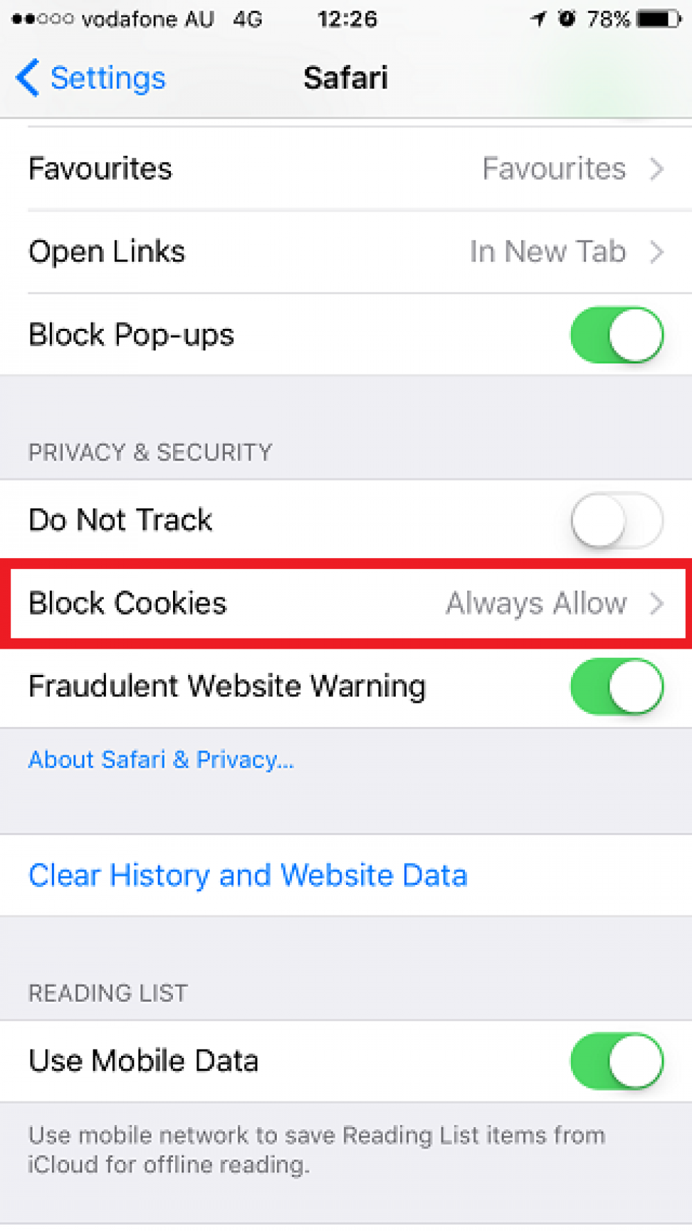 HOW TO ENABLE COOKIES ON YOUR IPHONE | The Star Club